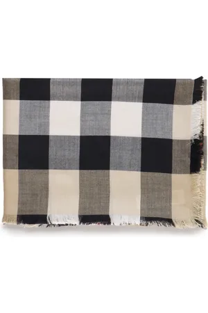 Burberry Winter Scarves, unisex, , Size: ONE SIZE Luxury Check Pattern Silk Scarf