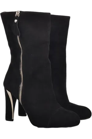 Stuart Weitzman Heeled Boots, female, , Size: 7 1/2 US Luxurious Chamois Heeled Boots