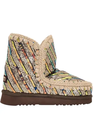 Mou Winter Boots, female, , Size: 7 US Casual Multi-Color Suede Boots