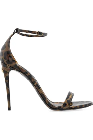 Dolce & Gabbana High Heel Sandals, female, , Size: 6 US Sandals with animal motif
