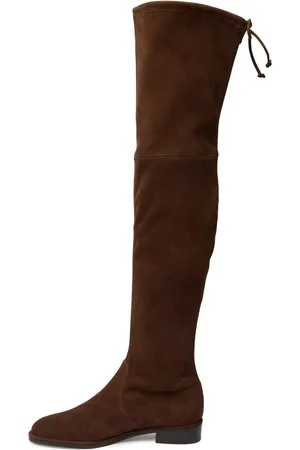 Stuart Weitzman Over-knee Boots, female, , Size: 7 1/2 US Sleek Tie-Back Over-Knee Boots