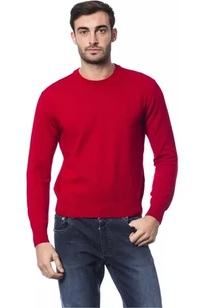 BILLIONAIRE Round-neck Knitwear, male, , Size: 2XL Embroidered Merino Wool Sweater