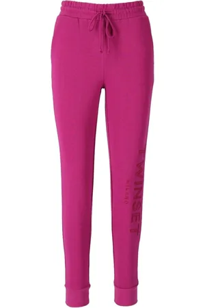 Twin-Set Sweatpants, female, , Size: XS Fuchsia Sweatpants With Logo