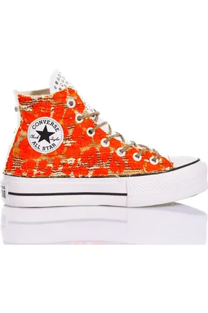 Converse Sneakers, female, , Size: 6 US Multicolour Platform Sneakers Women Handcrafted