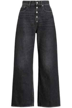 Ralph Lauren Wide Jeans, female, , Size: W28 Wide Leg High Waist Jeans