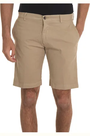 Berwich Casual Shorts, male, , Size: 2XL Cotton Bermuda Shorts with Tailoring Vent