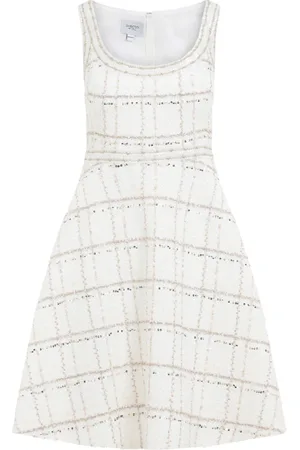 Giambattista Valli Midi Dresses, female, , Size: XS Buckle Midi Dress Ivory Gold