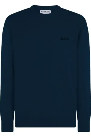 MC2 SAINT BARTH Sweatshirts, male, , Size: S Embroidered Heron Sweater