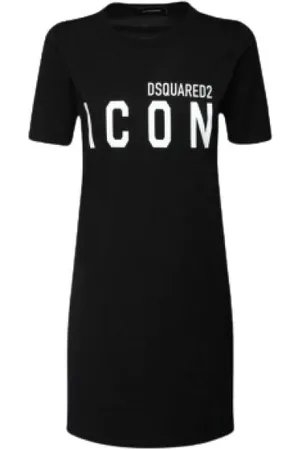 Dsquared2 T-Shirts, female, , Size: XS Logo Print Short Sleeve Dress
