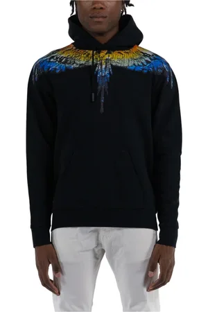 MARCELO BURLON Hoodies, male, , Size: XL Lunar Wings Hoodie