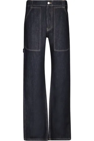 Alexander McQueen Wide Jeans, male, , Size: L Straight-Leg Jeans