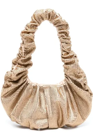 GIUSEPPE DI MORABITO Shoulder Bags, female, , Size: ONE SIZE Golden Rhinestone Embellished Shoulder Bag