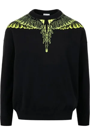 MARCELO BURLON Sweatshirts, male, , Size: M Wing Print Sweaters