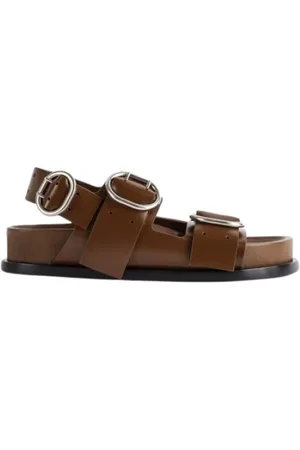 Jil Sander Flat Sandals, female, , Size: 5 US Flat Leather Sandals