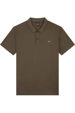 Paul & Shark Polo Shirts, male, , Size: M Cotton Polo with Shark Badge