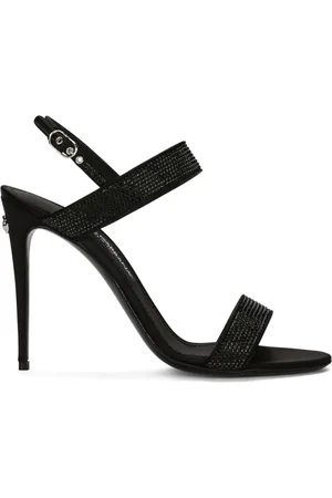 Dolce & Gabbana High Heel Sandals, female, , Size: 6 US Crystal Embellished High Heel Sandals