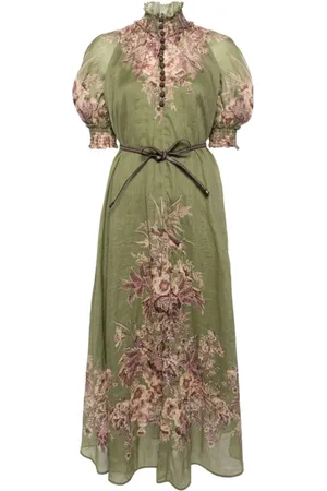 ZIMMERMANN Maxi Dresses, female, , Size: S Floral Print Swing Dress