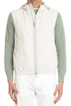 ELEVENTY Light Jackets, male, , Size: L Sand Gilet with Double Zip