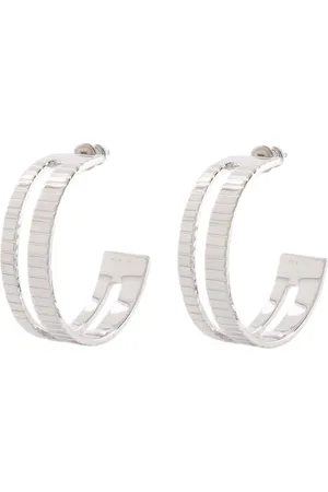 IVI Earrings, female, , Size: ONE SIZE Slot Silver-Plated Hoops