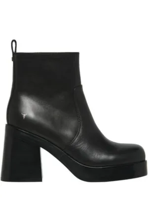 Windsor Heeled Boots, female, , Size: 7 US Leather Women`s Ankle Boots - Size 38