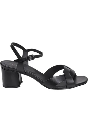 ROBERTO DEL CARLO High Heel Sandals, female, , Size: 6 1/2 US Python Print Mid-Heel Ankle Strap Sandals