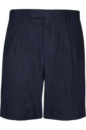 LARDINI Casual Shorts, male, , Size: M Linen Bermuda Shorts