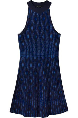 Desigual Short Dresses, female, , Size: L Print Sleeveless Dress