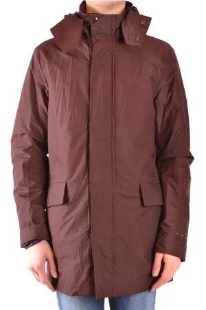 Peuterey Winter Jackets, male, , Size: M Bordeaux Oversized Hooded Outerwear