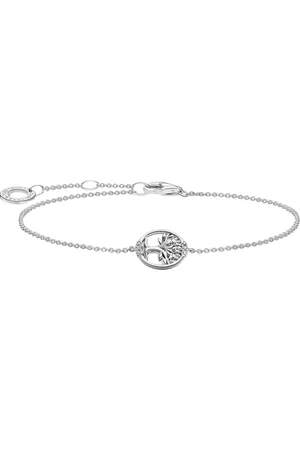 Thomas Sabo Bracelets, female, , Size: ONE SIZE Tree of Love Bracelet with White Stones