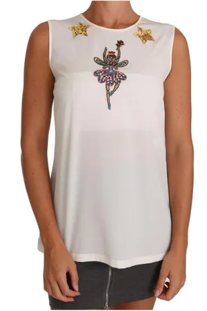 Dolce & Gabbana Sleeveless Tops, female, , Size: S Fairy Tale Sleeveless Blouse