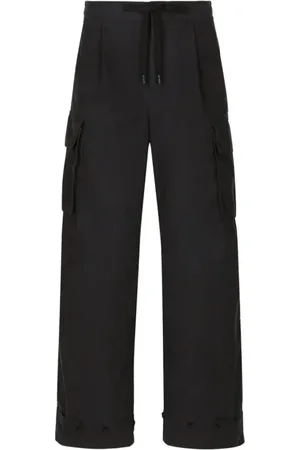 Dolce & Gabbana Wide Trousers, male, , Size: S Drawstring Trousers with Pockets