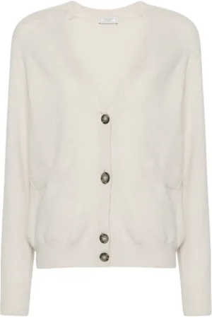 PESERICO SIGN Cardigans, female, , Size: L Knitted V-neck Cardigan