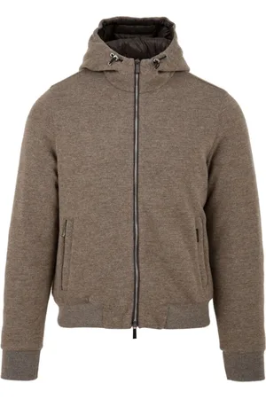 MOORER Zip-throughs, male, , Size: XL Quilted Coat with Zip Closure