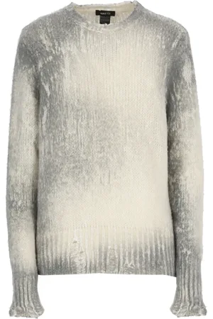 AVANT TOI Round-neck Knitwear, female, , Size: L Grey Cashmere Wool Sweater Woman Crew