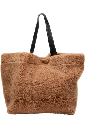 Stand Studio Tote Bags, female, , Size: ONE SIZE Faux Fur Handbag Sand Shopping Bag