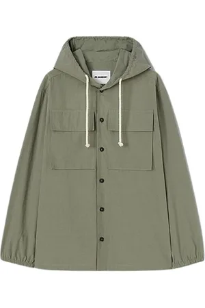 Jil Sander Rain Jackets, male, , Size: S Oversized Button-Up Cotton Shirt