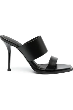 Alexander McQueen Heeled Mules, female, , Size: 7 1/2 US Leather Heeled Mules