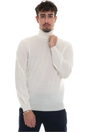 hindustrie Turtlenecks, male, , Size: M Merino Wool V-Neck Pullover Slim Fit