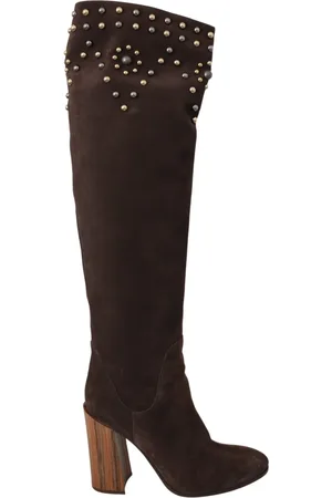 Dolce & Gabbana Over-knee Boots, female, , Size: 9 US Studded Knee High Boots