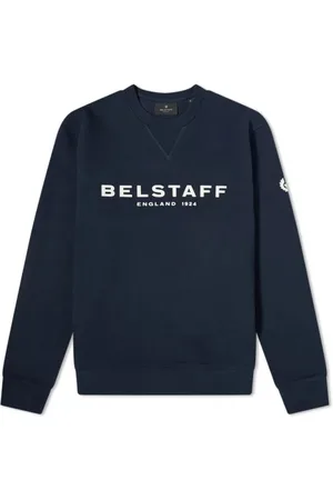 Belstaff Sweatshirts, male, , Size: M 1924 Dark Ink Off White Sweatshirt