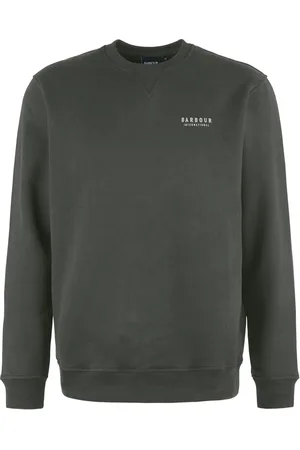Barbour Sweatshirts, male, , Size: XL Graphic Logo Crew Neck Sweatshirt