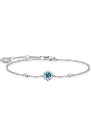 Thomas Sabo Bracelets, female, , Size: ONE SIZE Sterling Silver Turquoise Zirconia Bracelet