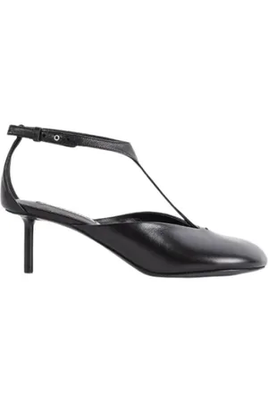 Jil Sander Pumps, female, , Size: 8 US Leather Round-Toe Pumps