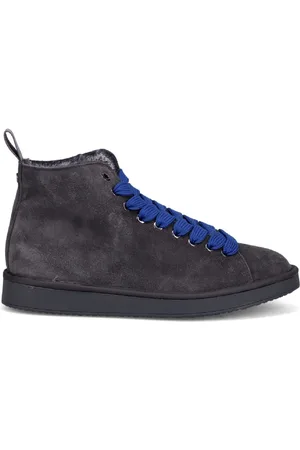 Panchic Lace-up Boots, male, , Size: 7 US Grey Laced Shoes - Casual Style
