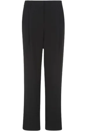 Giorgio Armani Chinos, female, , Size: S Straight Trousers with Soft Front Pleat