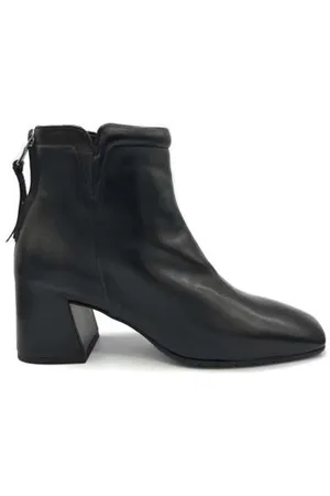 MARA BINI Heeled Boots, female, , Size: 8 US Leather Ankle Boot with Zipper