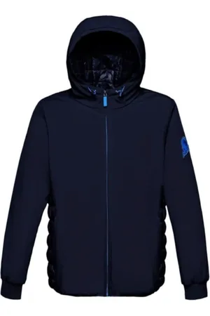Invicta Light Jackets, male, , Size: S Hooded Jacket with Horizontal Quilting