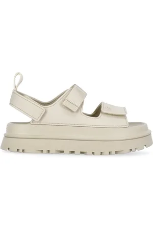 UGG Flat Sandals, female, , Size: 11 US Sandals Round Toe Velcro Fastening