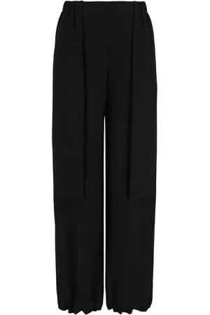 Giorgio Armani Wide Trousers, female, , Size: 2XL Stylish Pants for Men
