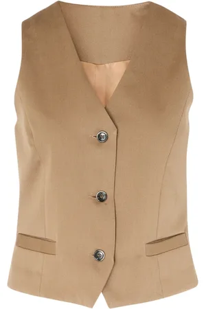 Nine In The Morning Vests, female, , Size: L Camel Wool Gilet Agape